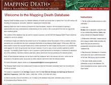 Tablet Screenshot of mappingdeathdb.ie